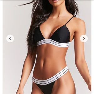 Forever 21 Contrast Stripe Bikini 👙